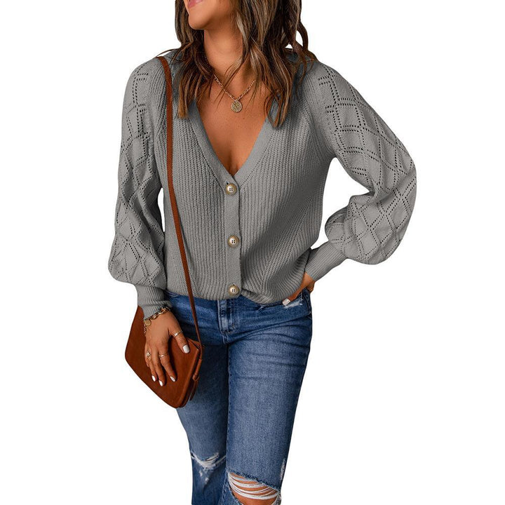 Lune London V neck women’s vest with balloon sleeves