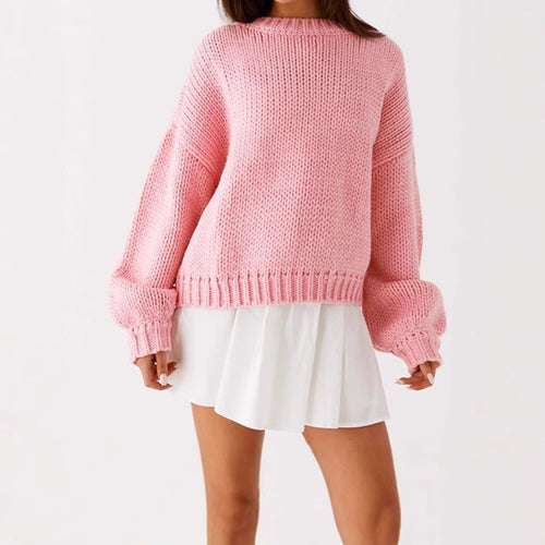 Ladies Comfortable and Stylish Oversized Sweater with Structured Knit Lune London