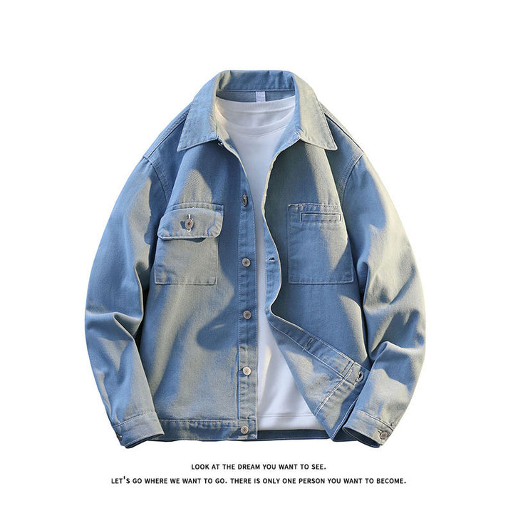 Casual jacket for men with two chest pockets and soft texture Lune London