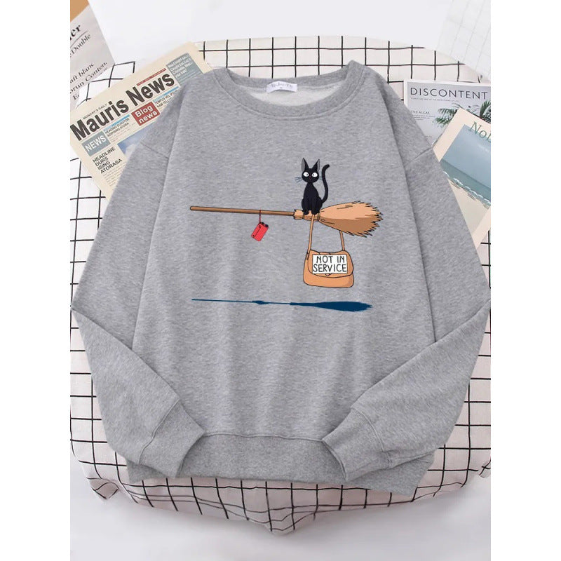 Women's sweatshirt with creative cat design Lune London