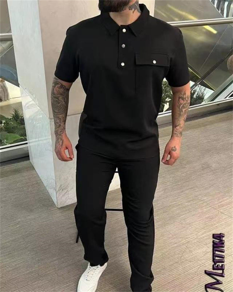 Stylish polo and pants set for men Lune London
