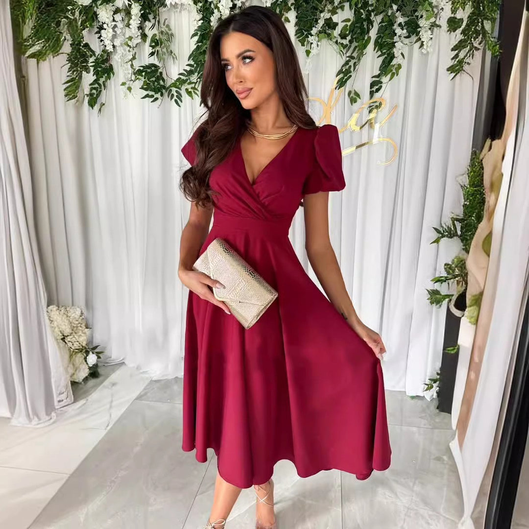 Ladies Elegant Flared Dress Lune London