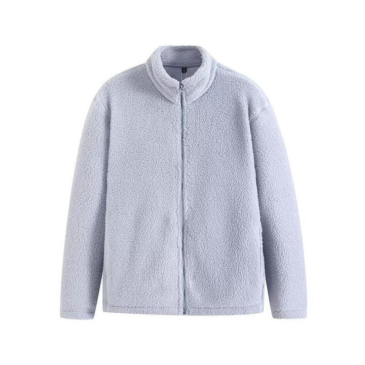 Veste en polaire pour femmes avec col haut et poches zippées pratiques Chic & Stil