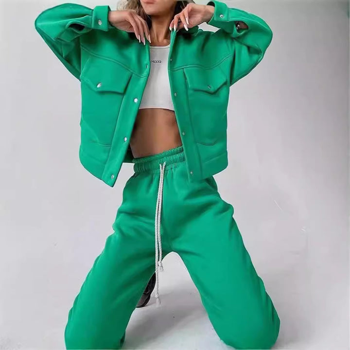 Casual set for women in sweatshirt and jogger pants Lune London