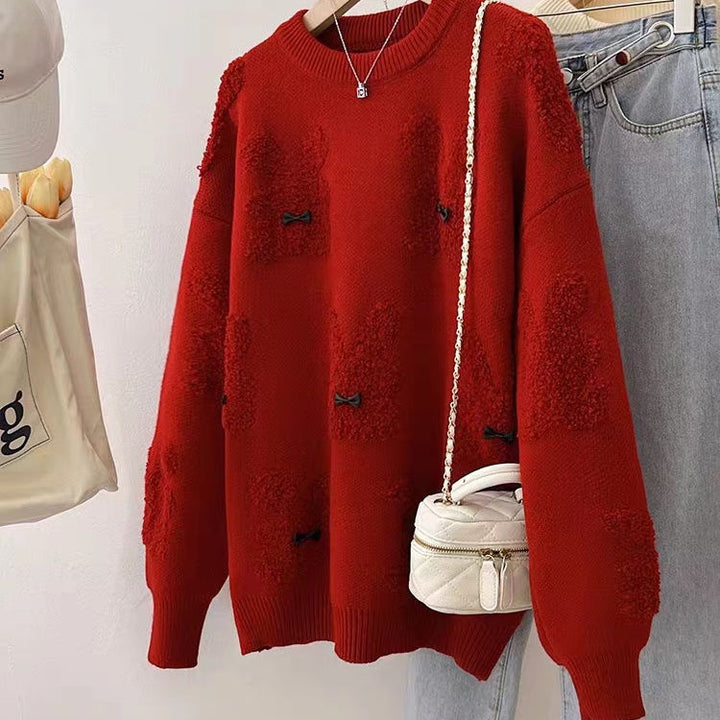Pull confortable pour femmes avec des appliqués animaux ludiques Chic & Stil