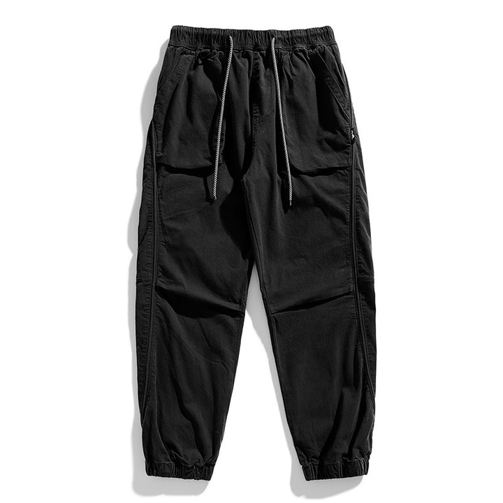 Pantalon de jogging cargo décontracté pour hommes avec taille élastique Lune London