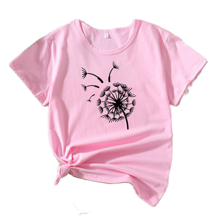 Women Graphic T-Shirt Dandelion Relaxed Fit Lune London