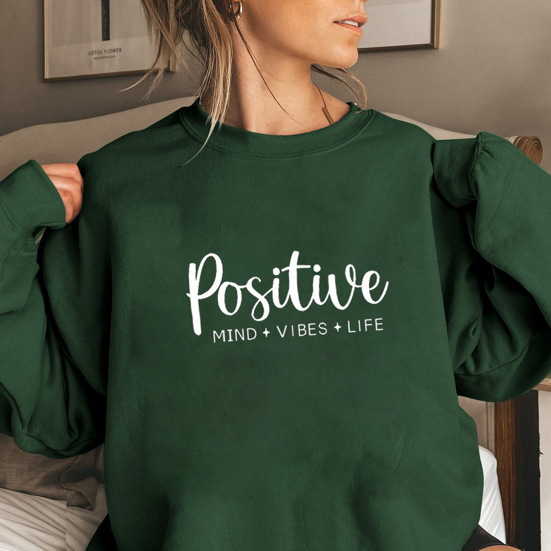 Sweatshirt pour femme avec des manches voluminueuses et un imprimé inspirant Chic & Stil