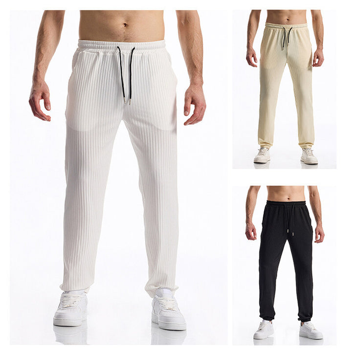 Casual men's jogging pants with elastic waistband and practical pockets Lune London