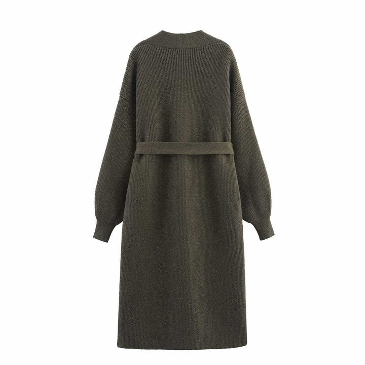 Elegant women's cardigan with belt at the waist Lune London