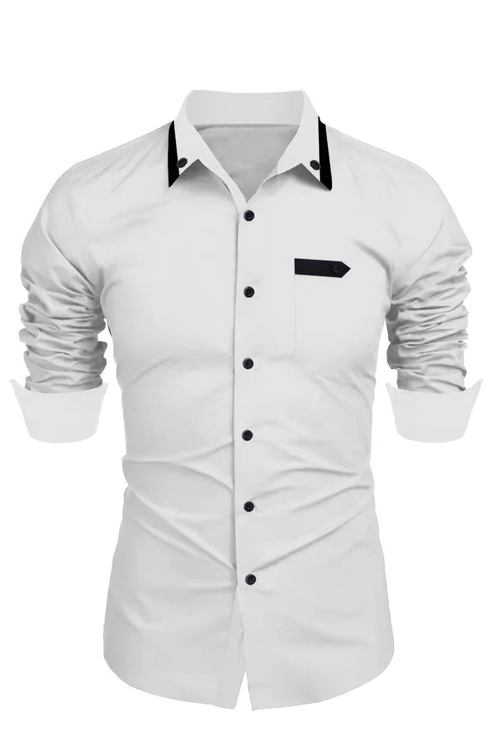 Elegant long sleeve shirt for men with button closure Chic und Stil