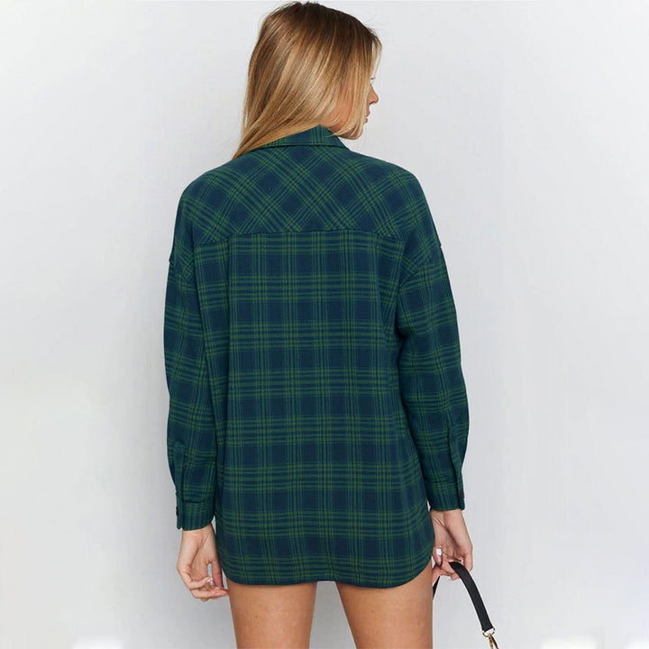 Chemise surchemise à carreaux pour femmes en matériau de haute qualité avec une coupe décontractée Chic & Stil