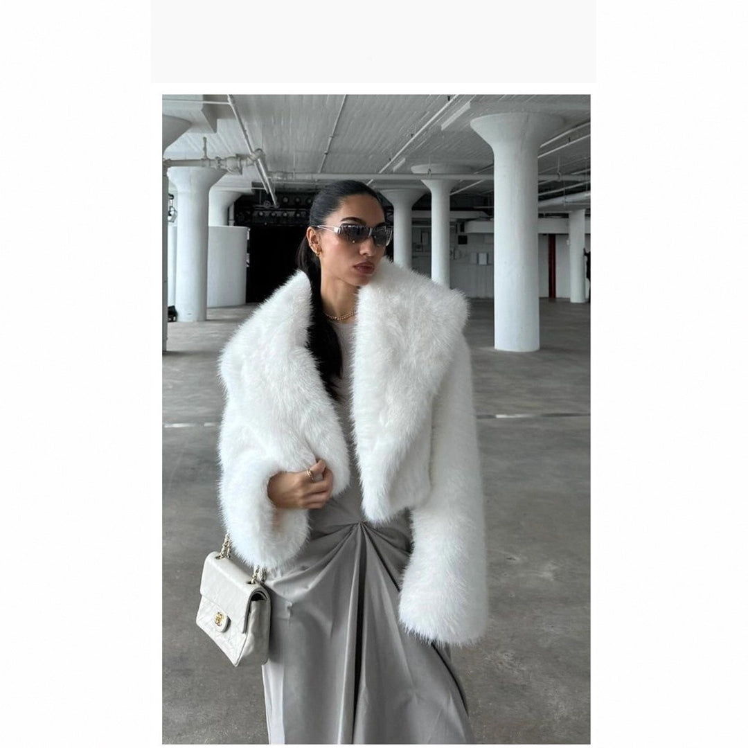 Ladies Premium Fake Fur Chic Bolero Style