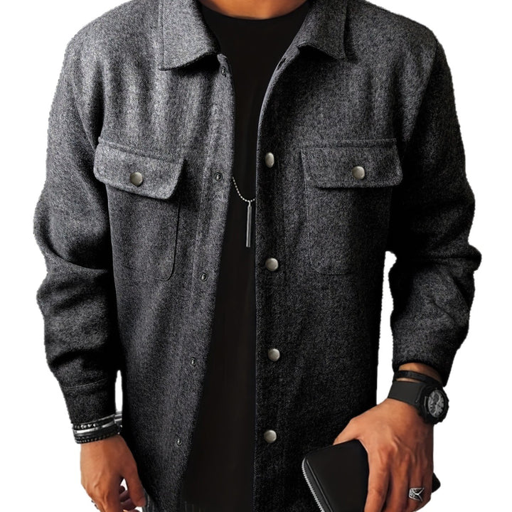 Fashionable overshirt jacket for men with practical pockets and modern button design Lune London