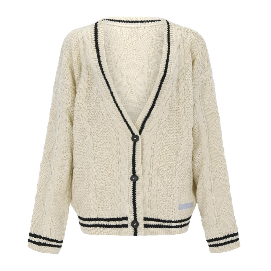 Knit jacket for women with decorative star pattern Lune London