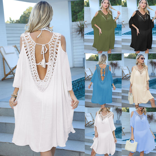 Light crochet beach dress for women Lune London