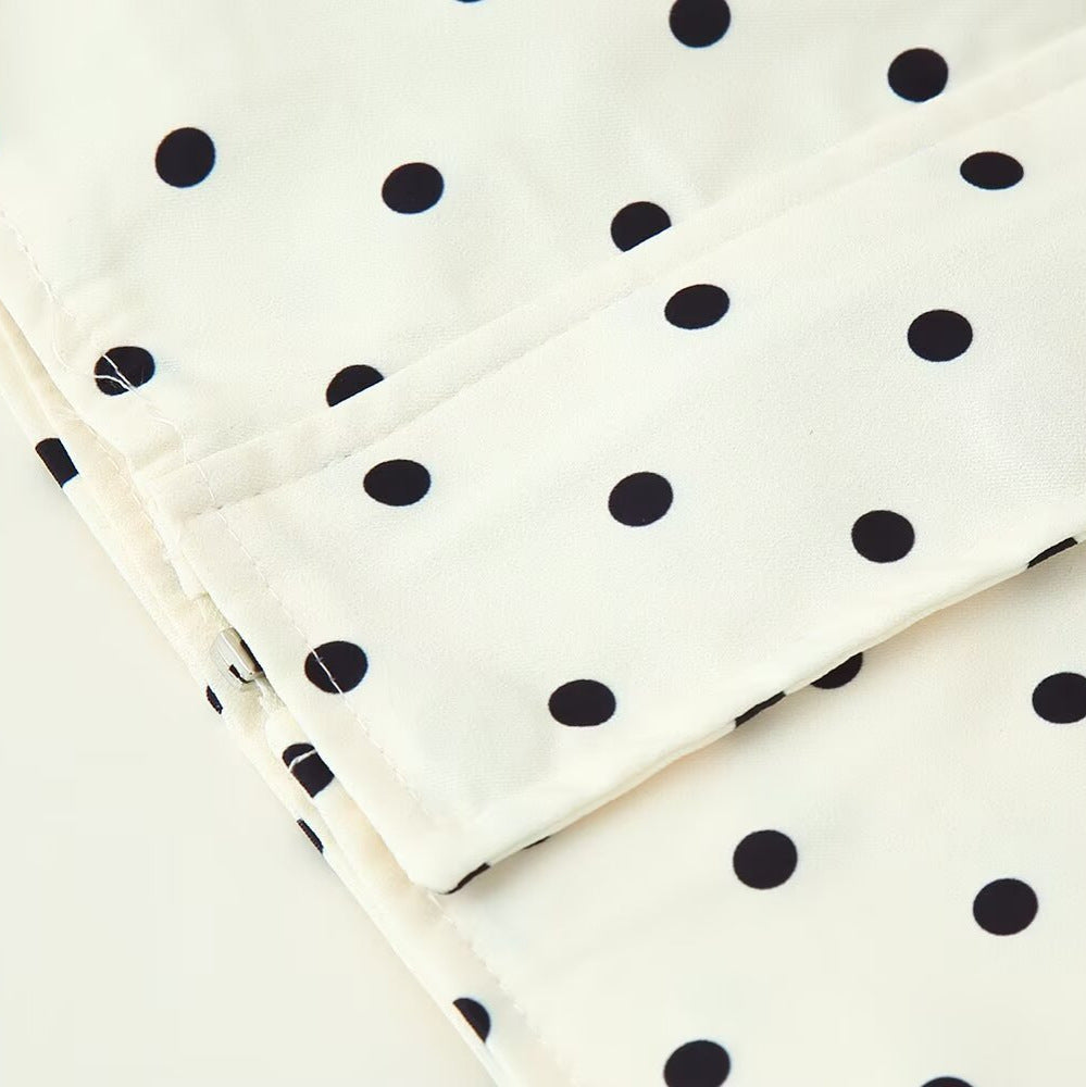 Women's Trendy Polka Dot Blouson Jacket Lune London