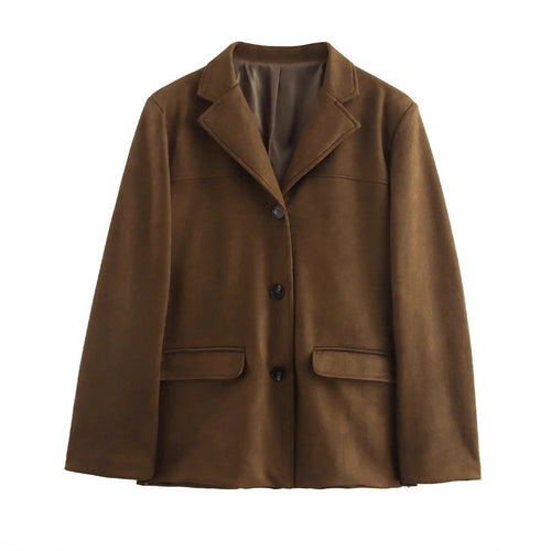 Trendy wool blazer for women with pockets and high-quality finish Lune London