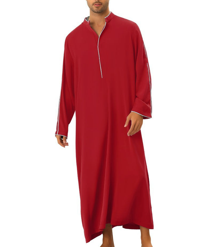 Men's high-tech kaftan with sporty high collar and elegant contrasting details Lune London