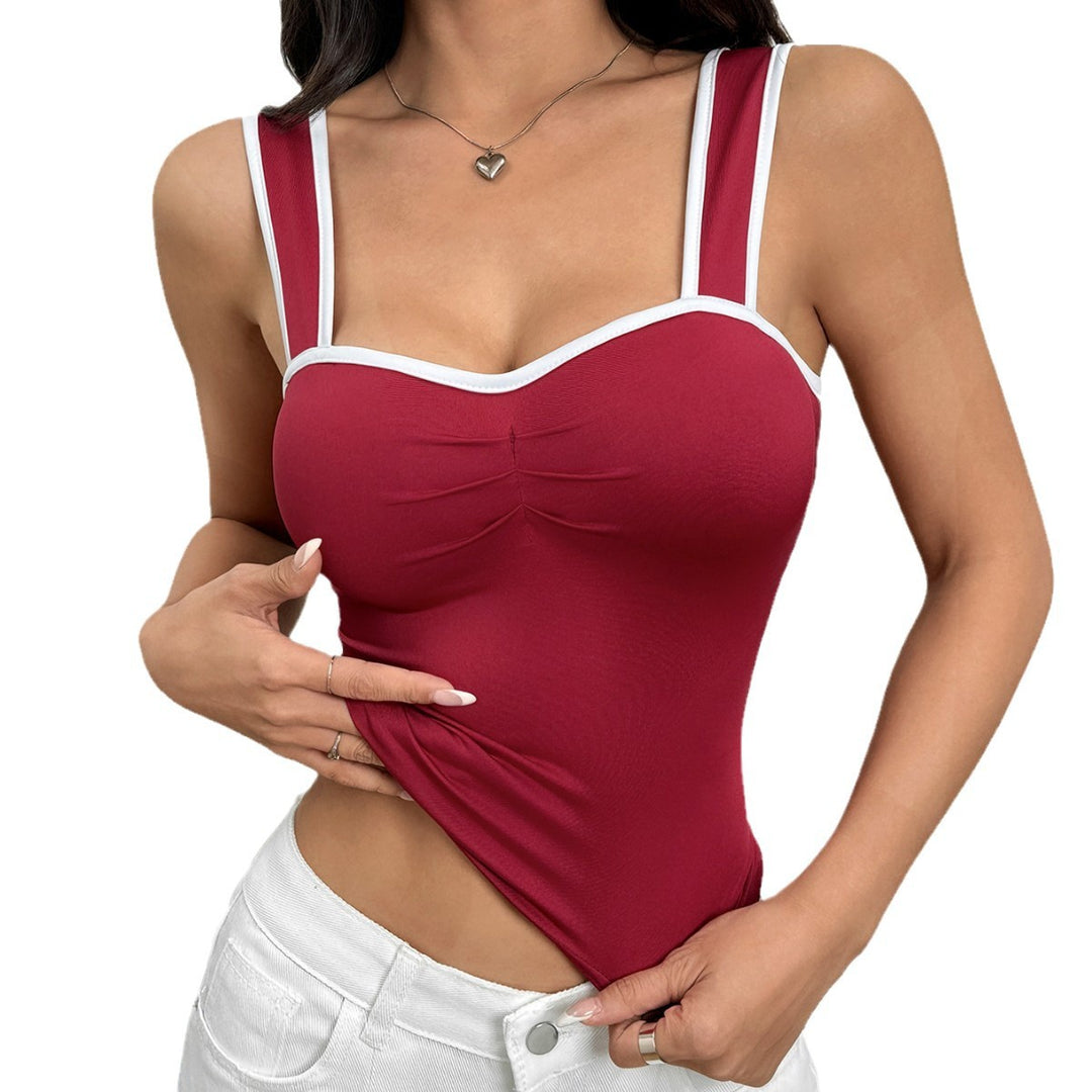 Top ajusté pour femmes avec des détails de bretelles sophistiqués Chic & Stil
