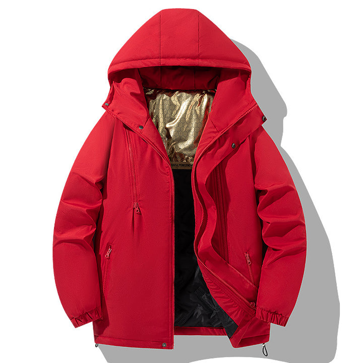 Ladies warm and insulated winter jacket with hood Lune London