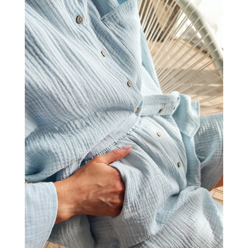 Casual women's outfit with button details and comfortable pockets Lune London