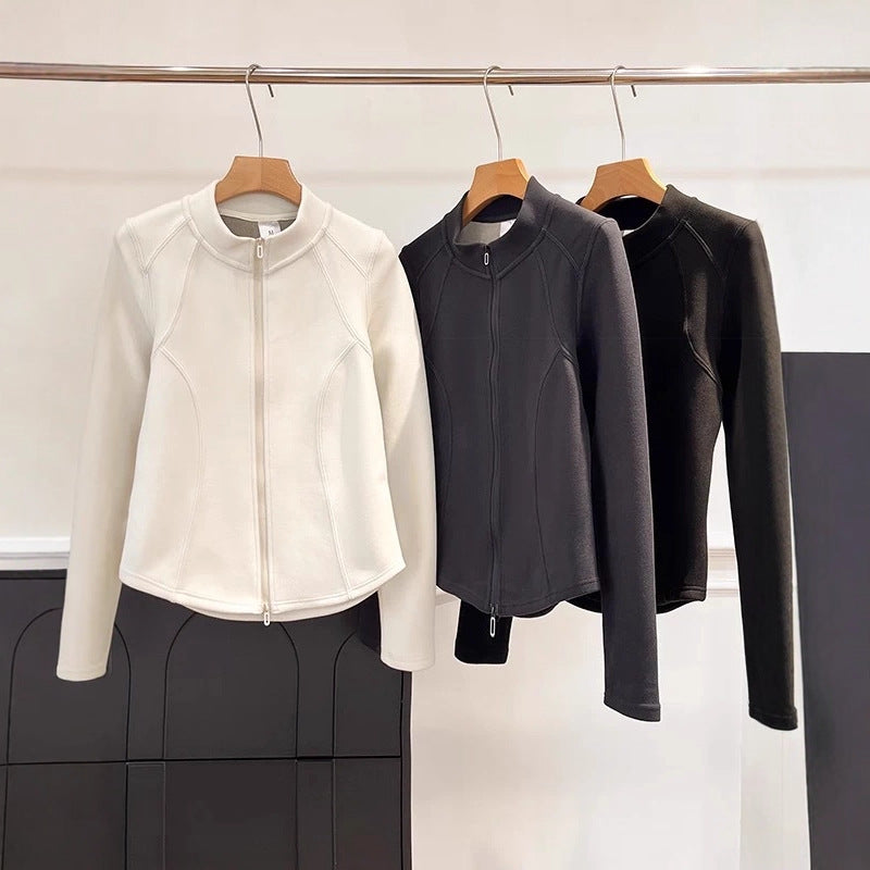 Veste de transition pour femmes avec col montant et poches intérieures pratiques Chic & Stil