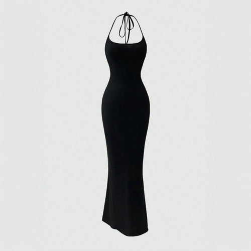 Robe maxi moulante pour femmes avec design de maintien et coupe slim Chic & Stil