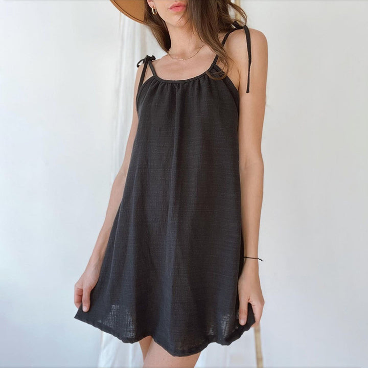 Light spaghetti strap summer dress for women with a relaxed fit Lune London