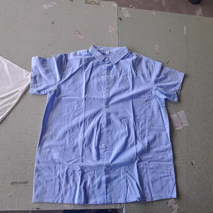Men's Light Casual Loose Fit Short Sleeve Shirt Lune London