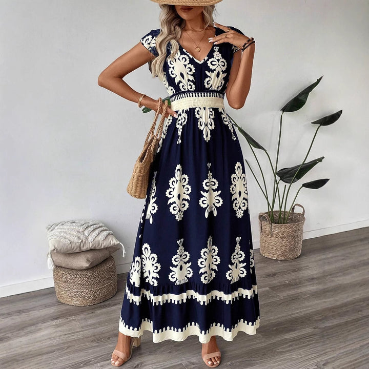 Women Maxi Dress Bohemian Print Lune London