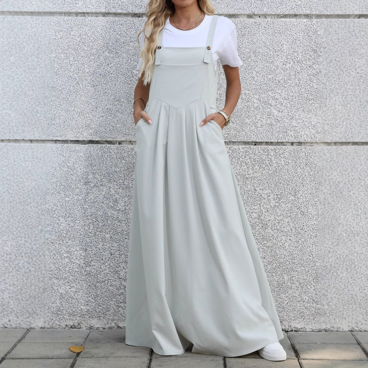 Lune London women's adjustable denim maxi dress