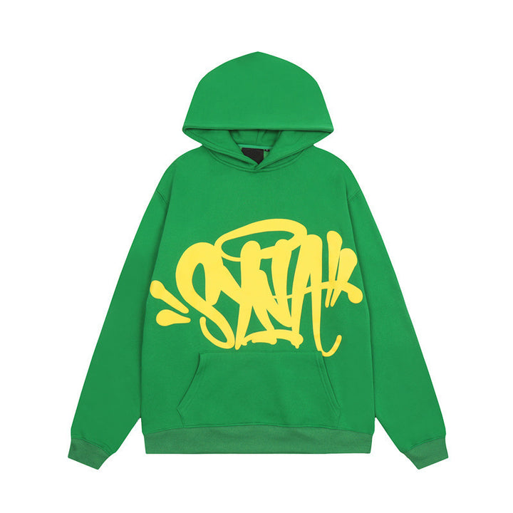 Women's hoodie with creative graffiti design and practical kangaroo pockets Chic & Stil