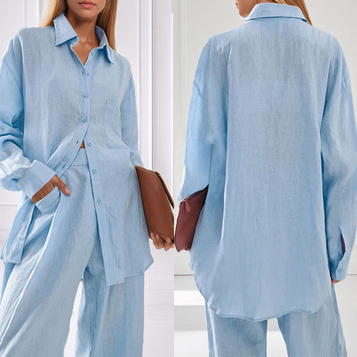 Haut d'été décontracté pour femmes avec des manches larges et des poches Chic & Stil