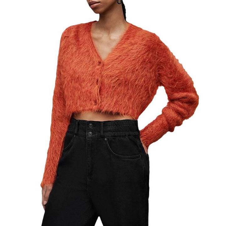 Short-sleeved jacket for women with soft fleece design Lune London