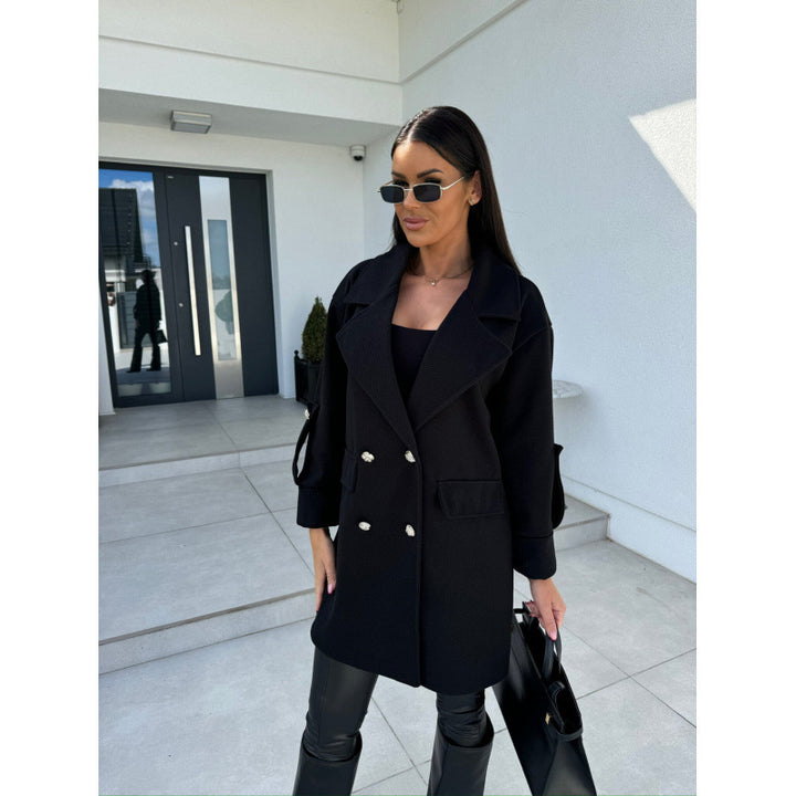 Lune London oversized double-breasted coat jacket for women