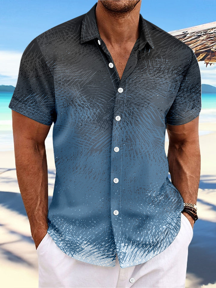 Men's Short Sleeve Shirt with Stylish Graphic Pattern Lune London