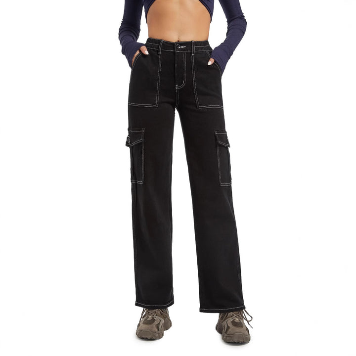 Casual fit women's cargo pants with practical pockets Lune London
