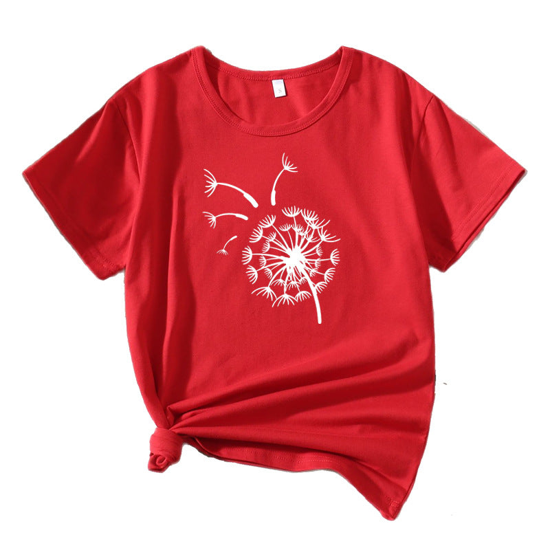 Women Graphic T-Shirt Dandelion Relaxed Fit Lune London