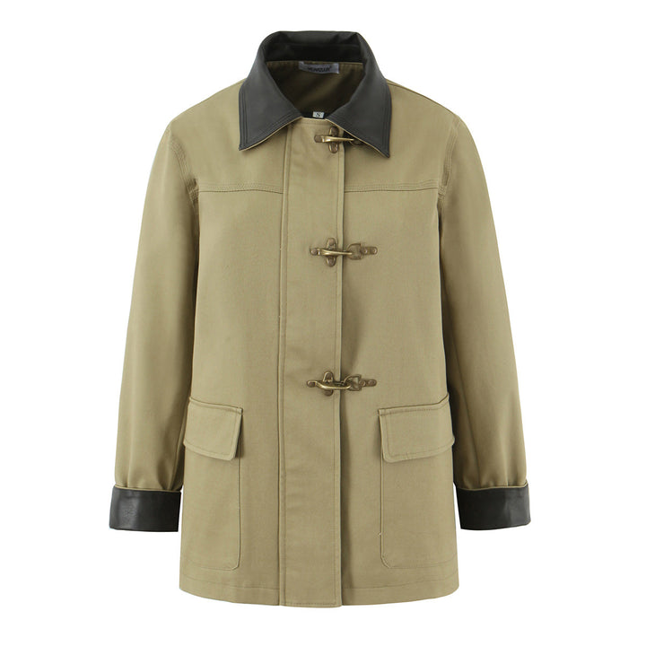 Women’s work jacket durable with a stylish collar and practical pockets Lune London