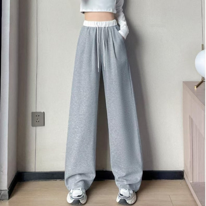 Women's comfortable and stylish wide leg pants with elastic waistband and drawstring Chic & Stil