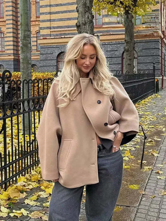 Casual fleece overshirt jacket for women Lune London