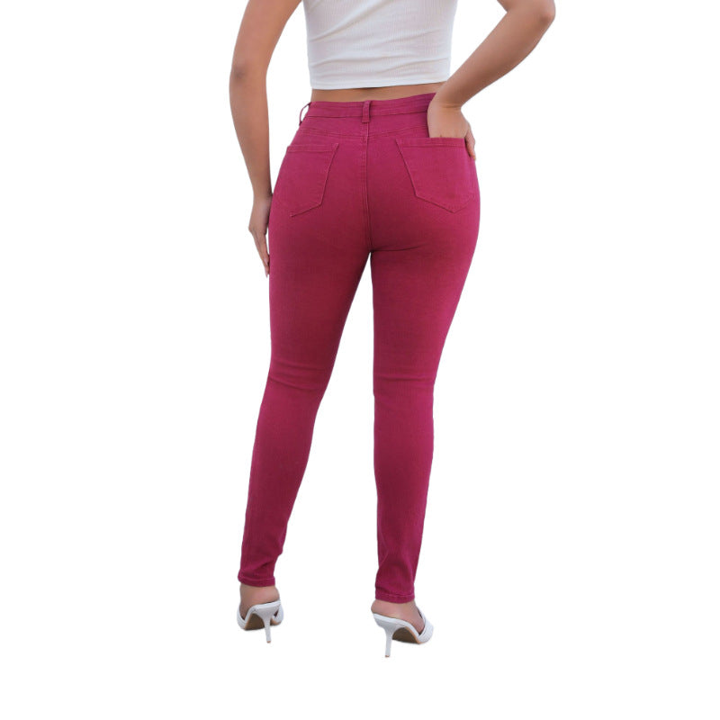 High-waisted skinny jeans for women with fitted cut Lune London
