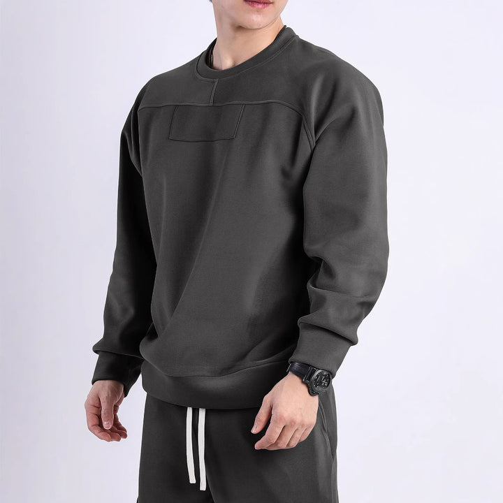 Oversized sweatshirt for women with soft fleece lining and quilted design Lune London