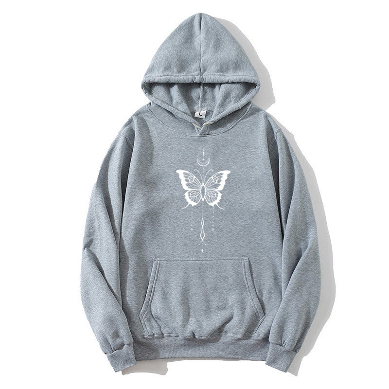 Women's hoodie with stylish butterfly motif Chic & Stil