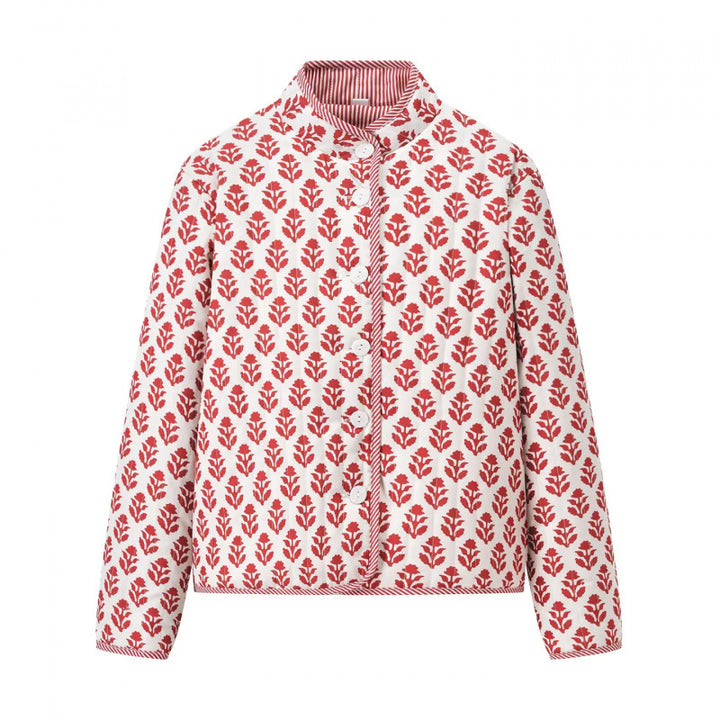 Quilted ladies jacket with floral pattern and comfortable fit Lune London