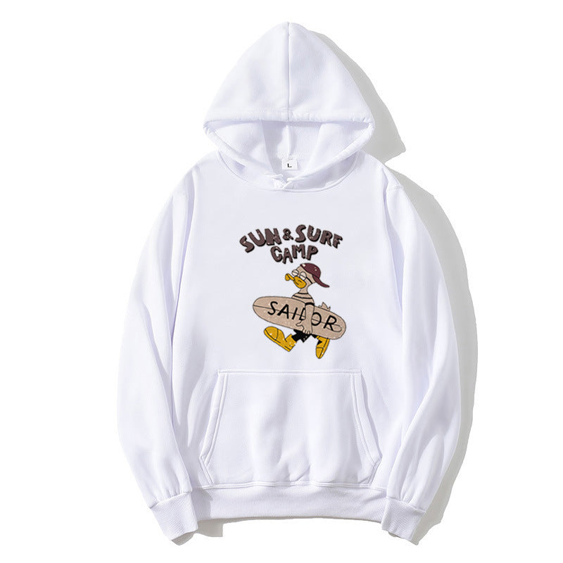 Women’s hoodie with funny surf motif Chic & Stil