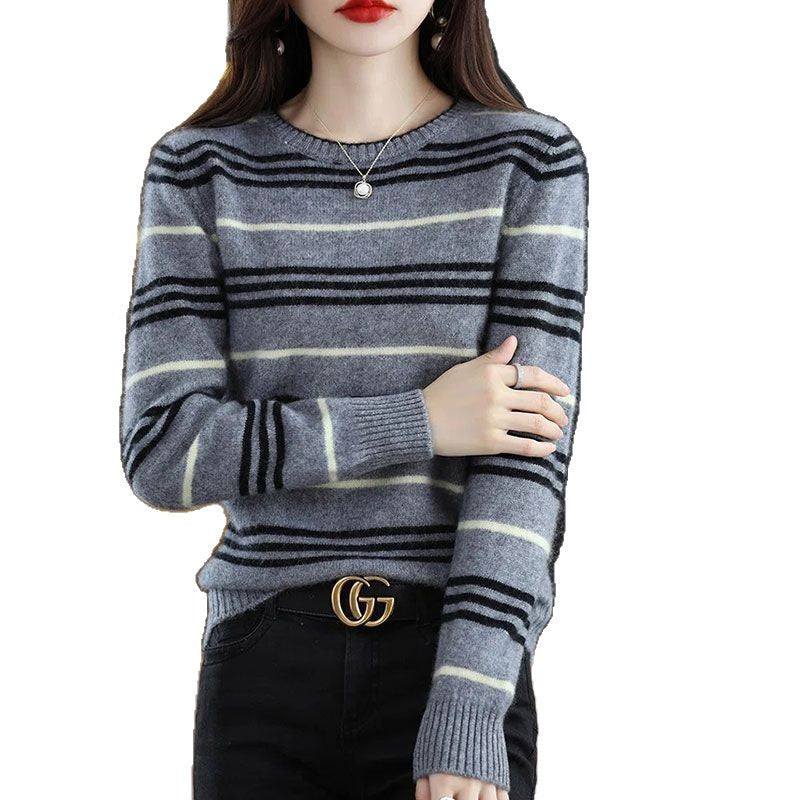 Pull rayé moderne et confortable pour femmes Chic & Stil