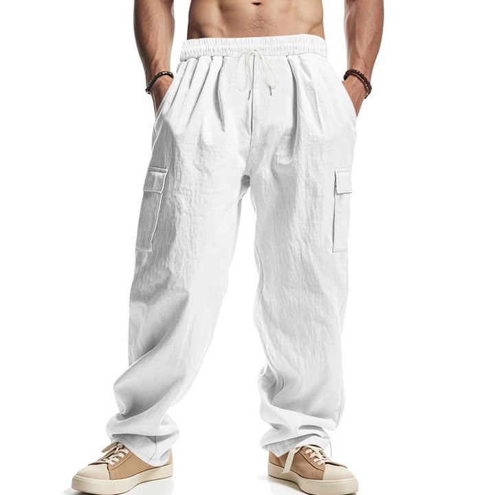 Men's cargo pants with elastic waistband and practical side pockets Chic and style 1759577777