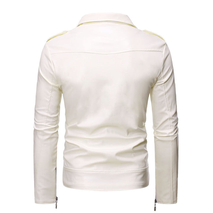 Stylish biker jacket for men in high-quality faux leather Lune London